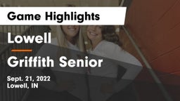 Lowell  vs Griffith Senior  Game Highlights - Sept. 21, 2022