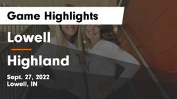 Lowell  vs Highland Game Highlights - Sept. 27, 2022