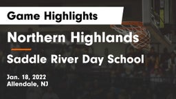 Northern Highlands  vs Saddle River Day School Game Highlights - Jan. 18, 2022