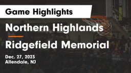 Northern Highlands  vs Ridgefield Memorial  Game Highlights - Dec. 27, 2023