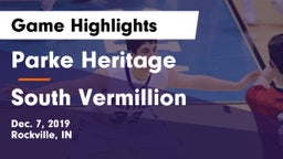 Parke Heritage  vs South Vermillion  Game Highlights - Dec. 7, 2019