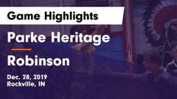 Parke Heritage  vs Robinson  Game Highlights - Dec. 28, 2019