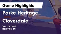 Parke Heritage  vs Cloverdale  Game Highlights - Jan. 18, 2020