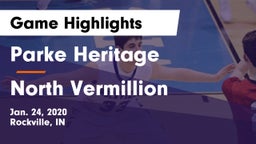 Parke Heritage  vs North Vermillion  Game Highlights - Jan. 24, 2020