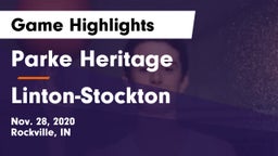 Parke Heritage  vs Linton-Stockton  Game Highlights - Nov. 28, 2020