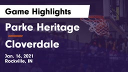 Parke Heritage  vs Cloverdale  Game Highlights - Jan. 16, 2021