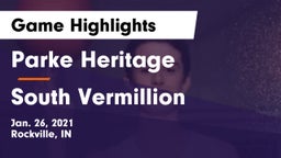 Parke Heritage  vs South Vermillion  Game Highlights - Jan. 26, 2021