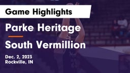 Parke Heritage  vs South Vermillion  Game Highlights - Dec. 2, 2023