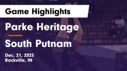 Parke Heritage  vs South Putnam  Game Highlights - Dec. 21, 2023