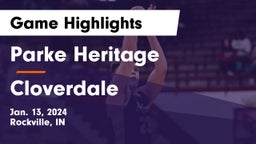 Parke Heritage  vs Cloverdale  Game Highlights - Jan. 13, 2024