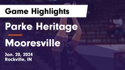 Parke Heritage  vs Mooresville  Game Highlights - Jan. 20, 2024