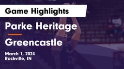 Parke Heritage  vs Greencastle  Game Highlights - March 1, 2024
