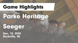 Parke Heritage  vs Seeger  Game Highlights - Dec. 15, 2020