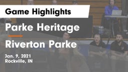 Parke Heritage  vs Riverton Parke  Game Highlights - Jan. 9, 2021