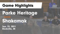 Parke Heritage  vs Shakamak  Game Highlights - Jan. 23, 2021