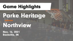 Parke Heritage  vs Northview  Game Highlights - Nov. 16, 2021