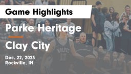 Parke Heritage  vs Clay City  Game Highlights - Dec. 22, 2023