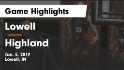 Lowell  vs Highland Game Highlights - Jan. 5, 2019