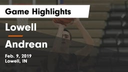 Lowell  vs Andrean  Game Highlights - Feb. 9, 2019