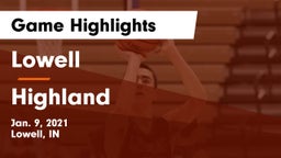 Lowell  vs Highland  Game Highlights - Jan. 9, 2021