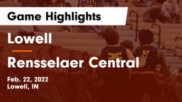 Lowell  vs Rensselaer Central  Game Highlights - Feb. 22, 2022