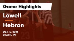 Lowell  vs Hebron  Game Highlights - Dec. 5, 2023