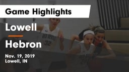 Lowell  vs Hebron Game Highlights - Nov. 19, 2019