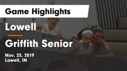 Lowell  vs Griffith Senior  Game Highlights - Nov. 23, 2019