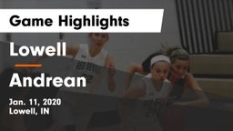 Lowell  vs Andrean  Game Highlights - Jan. 11, 2020