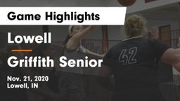Lowell  vs Griffith Senior  Game Highlights - Nov. 21, 2020