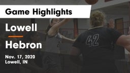 Lowell  vs Hebron Game Highlights - Nov. 17, 2020