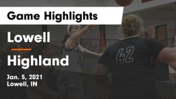Lowell  vs Highland  Game Highlights - Jan. 5, 2021