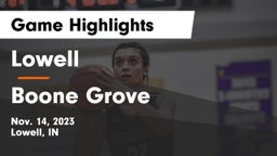 Lowell  vs Boone Grove  Game Highlights - Nov. 14, 2023