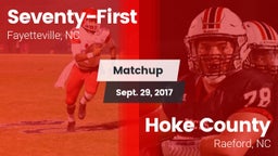 Matchup: Seventy-First High vs. Hoke County  2017