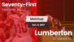 Matchup: Seventy-First High vs. Lumberton  2017