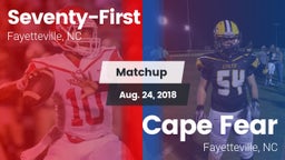 Matchup: Seventy-First High vs. Cape Fear  2018