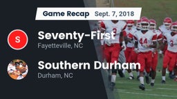 Recap: Seventy-First  vs. Southern Durham  2018