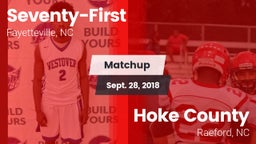Matchup: Seventy-First High vs. Hoke County  2018