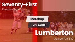 Matchup: Seventy-First High vs. Lumberton  2018