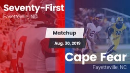 Matchup: Seventy-First High vs. Cape Fear  2019