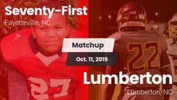 Matchup: Seventy-First High vs. Lumberton  2019