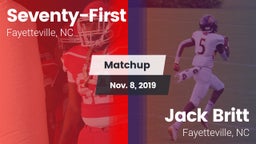 Matchup: Seventy-First High vs. Jack Britt  2019