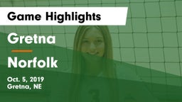 Gretna  vs Norfolk  Game Highlights - Oct. 5, 2019