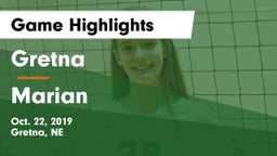 Gretna  vs Marian  Game Highlights - Oct. 22, 2019