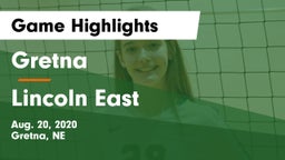 Gretna  vs Lincoln East  Game Highlights - Aug. 20, 2020