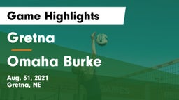 Gretna  vs Omaha Burke Game Highlights - Aug. 31, 2021