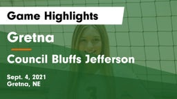 Gretna  vs Council Bluffs Jefferson  Game Highlights - Sept. 4, 2021