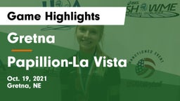 Gretna  vs Papillion-La Vista  Game Highlights - Oct. 19, 2021