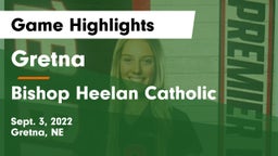 Gretna  vs Bishop Heelan Catholic  Game Highlights - Sept. 3, 2022