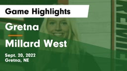 Gretna  vs Millard West  Game Highlights - Sept. 20, 2022